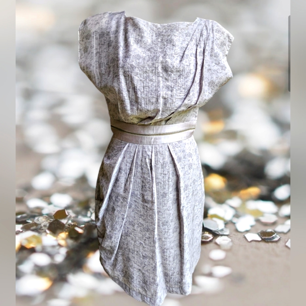 Lumiere Silver Sleeveless Dress Size Small